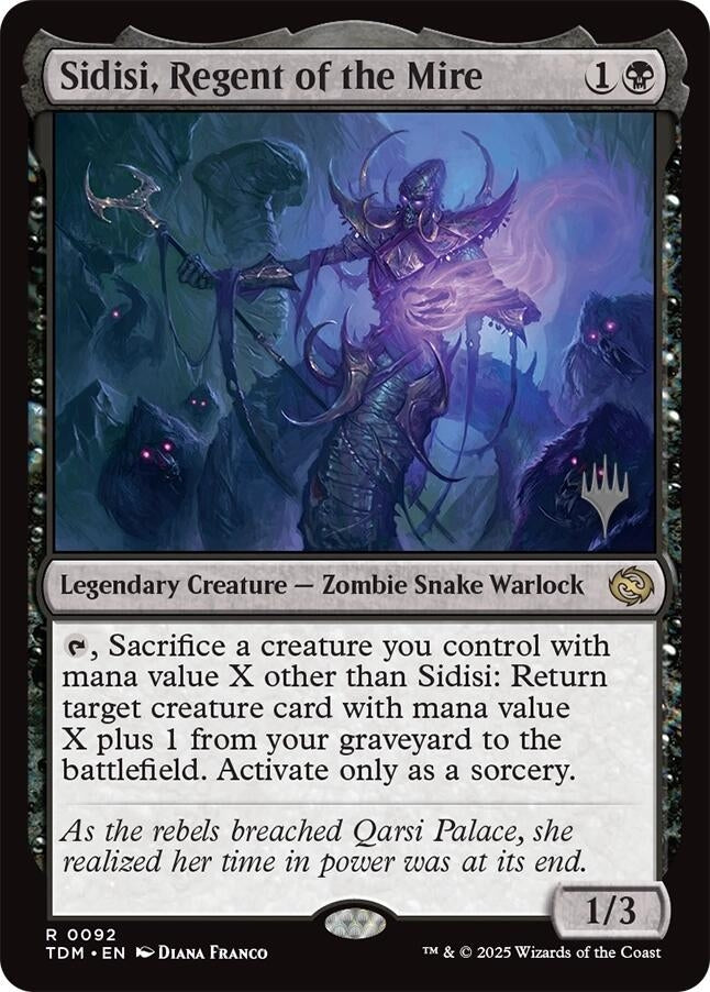 Image for Sidisi, Regent of the Mire (92) [Tarkir: Dragonstorm] - Magic: The Gathering