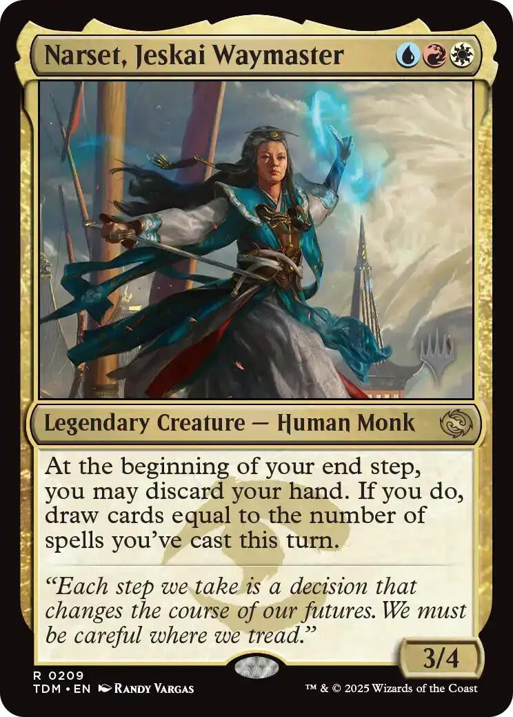 Image for Narset, Jeskai Waymaster (209) [Tarkir: Dragonstorm] - Magic: The Gathering
