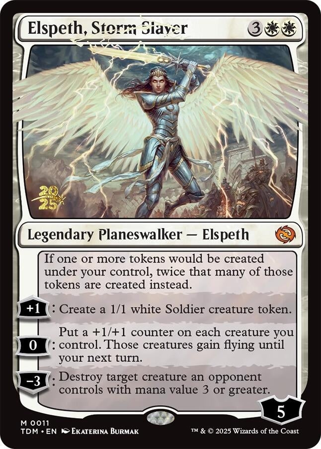 Image for Elspeth, Storm Slayer (11) [Prerelease Cards] - Magic: The Gathering