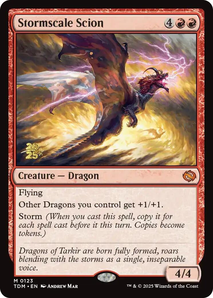Image for Stormscale Scion (123) [Prerelease Cards] - Magic: The Gathering