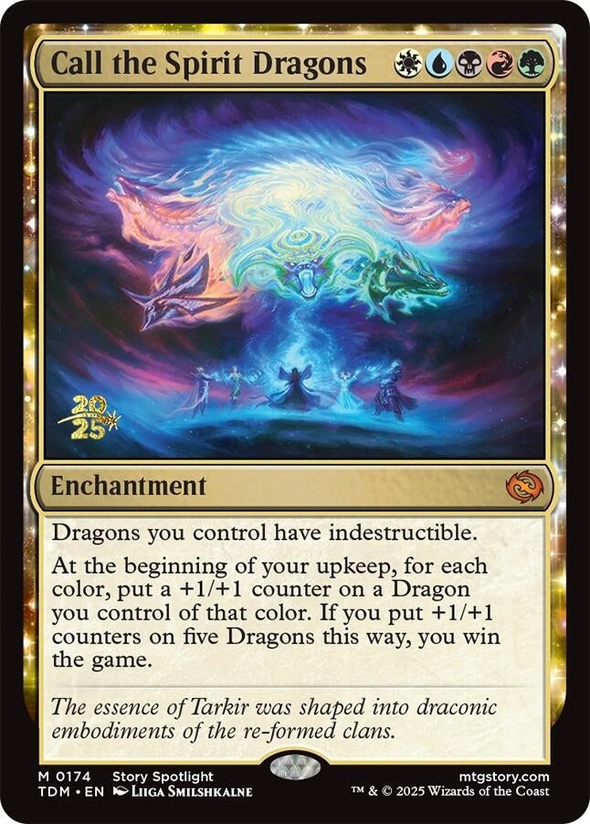 Image for Call the Spirit Dragons (174) [Prerelease Cards] - Magic: The Gathering