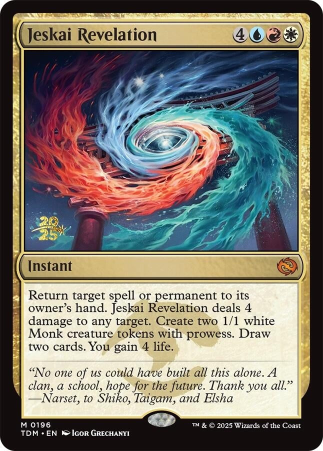 Image for Jeskai Revelation (196) [Prerelease Cards] - Magic: The Gathering