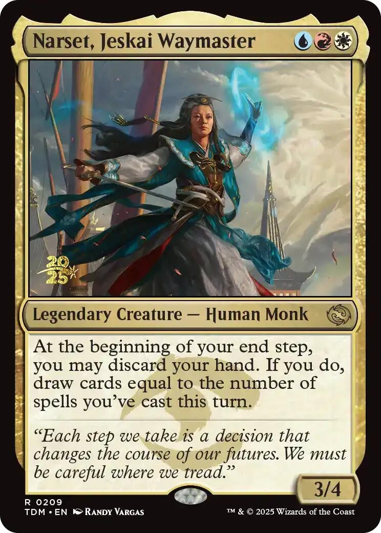 Image for Narset, Jeskai Waymaster (209) [Prerelease Cards] - Magic: The Gathering