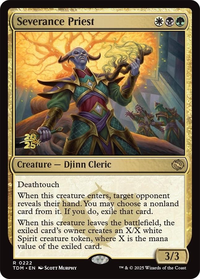 Image for Severance Priest (222) [Prerelease Cards] - Magic: The Gathering