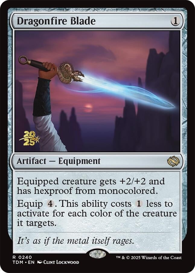 Image for Dragonfire Blade (240) [Prerelease Cards] - Magic: The Gathering