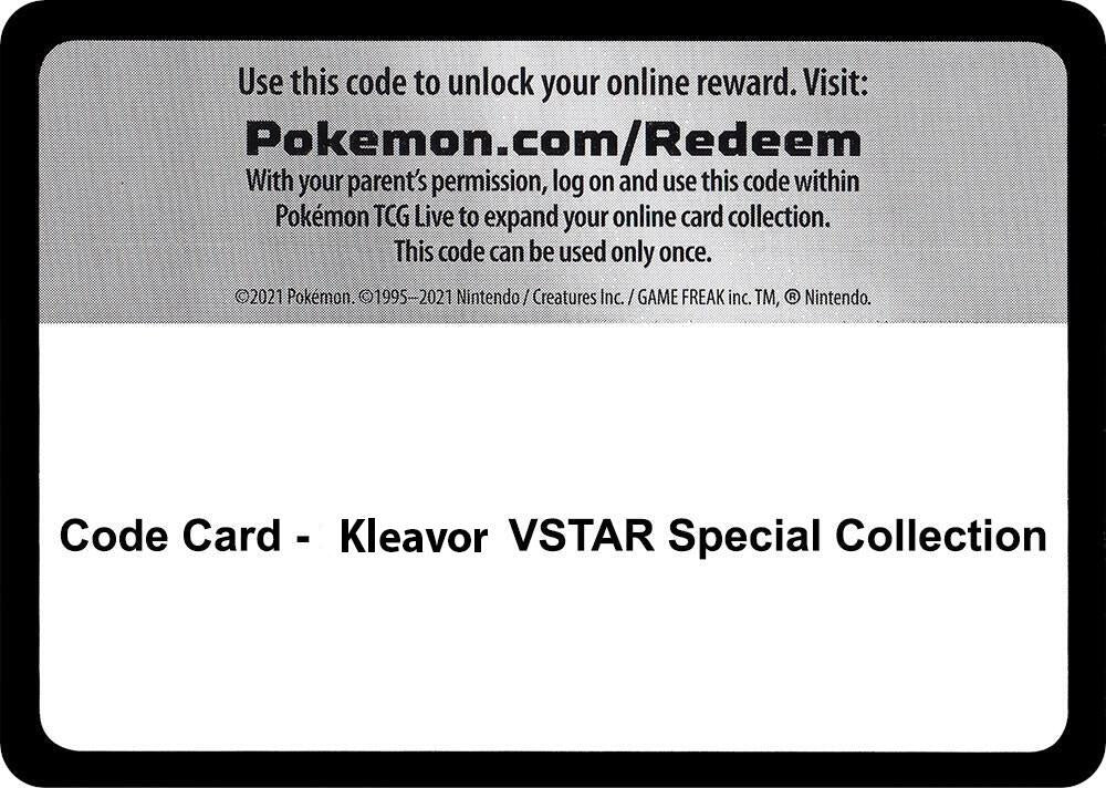 Image for Code Card - Kleavor VSTAR Special Collection [Miscellaneous Cards & Products] - Pokemon
