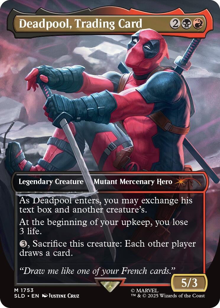 Deadpool, Trading Card (1753) [Secret Lair Drop Series]
