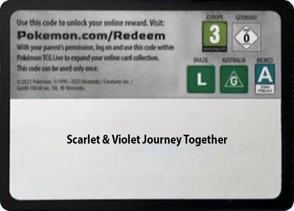 Image for Code Card - Journey Together Booster Pack [SV09: Journey Together] - Pokemon