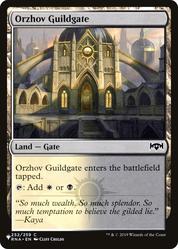 Image for Orzhov Guildgate (252) (252/259) [The List Reprints] - Magic: The Gathering
