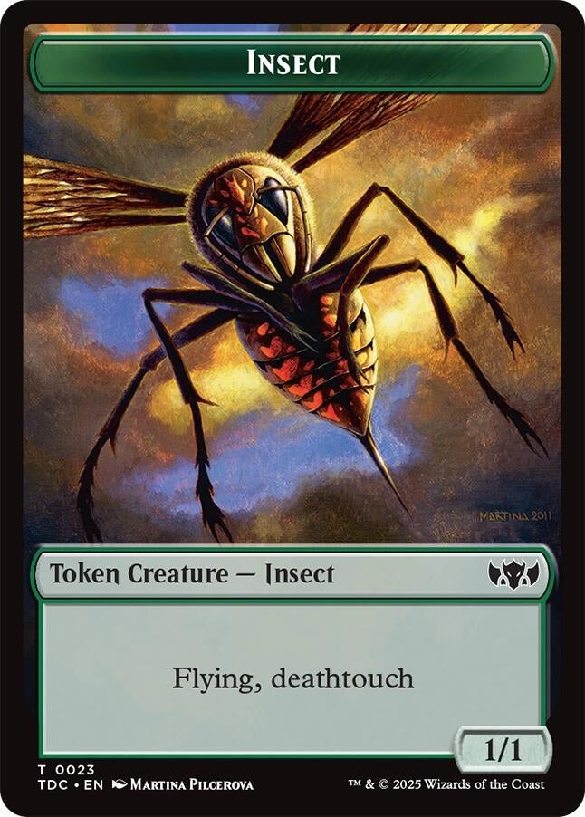 Image for Insect (0023) // Wall Double-Sided Token (23 // 7) [Tarkir: Dragonstorm] - Magic: The Gathering