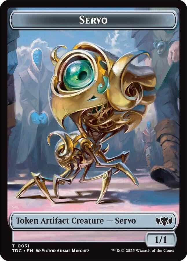 Image for Servo // Warrior Double-Sided Token (31 // 13) [Tarkir: Dragonstorm] - Magic: The Gathering