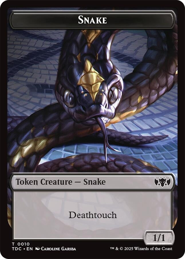 Snake // Myr Double-Sided Token (10 // 30) [Commander: Tarkir: Dragonstorm Tokens]