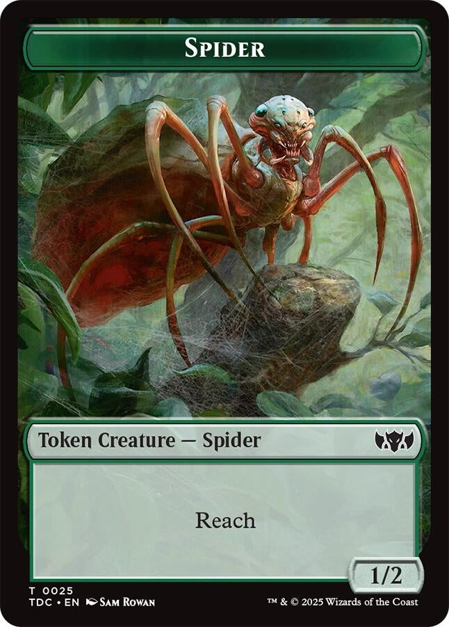 Image for Spider // Bird Double-Sided Token (25 // 2) [Tarkir: Dragonstorm] - Magic: The Gathering