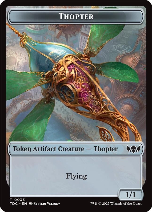 Image for Thopter // Bird Double-Sided Token (33 // 2) [Tarkir: Dragonstorm] - Magic: The Gathering
