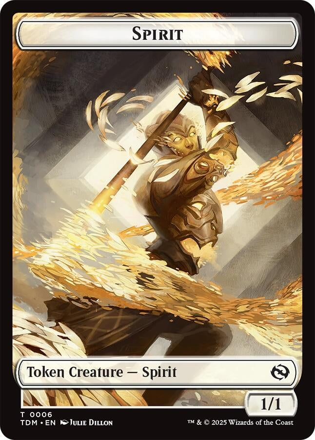 Image for Spirit (0006) // Spirit (0007) Double-Sided Token (6 // 7) [Tarkir: Dragonstorm] - Magic: The Gathering
