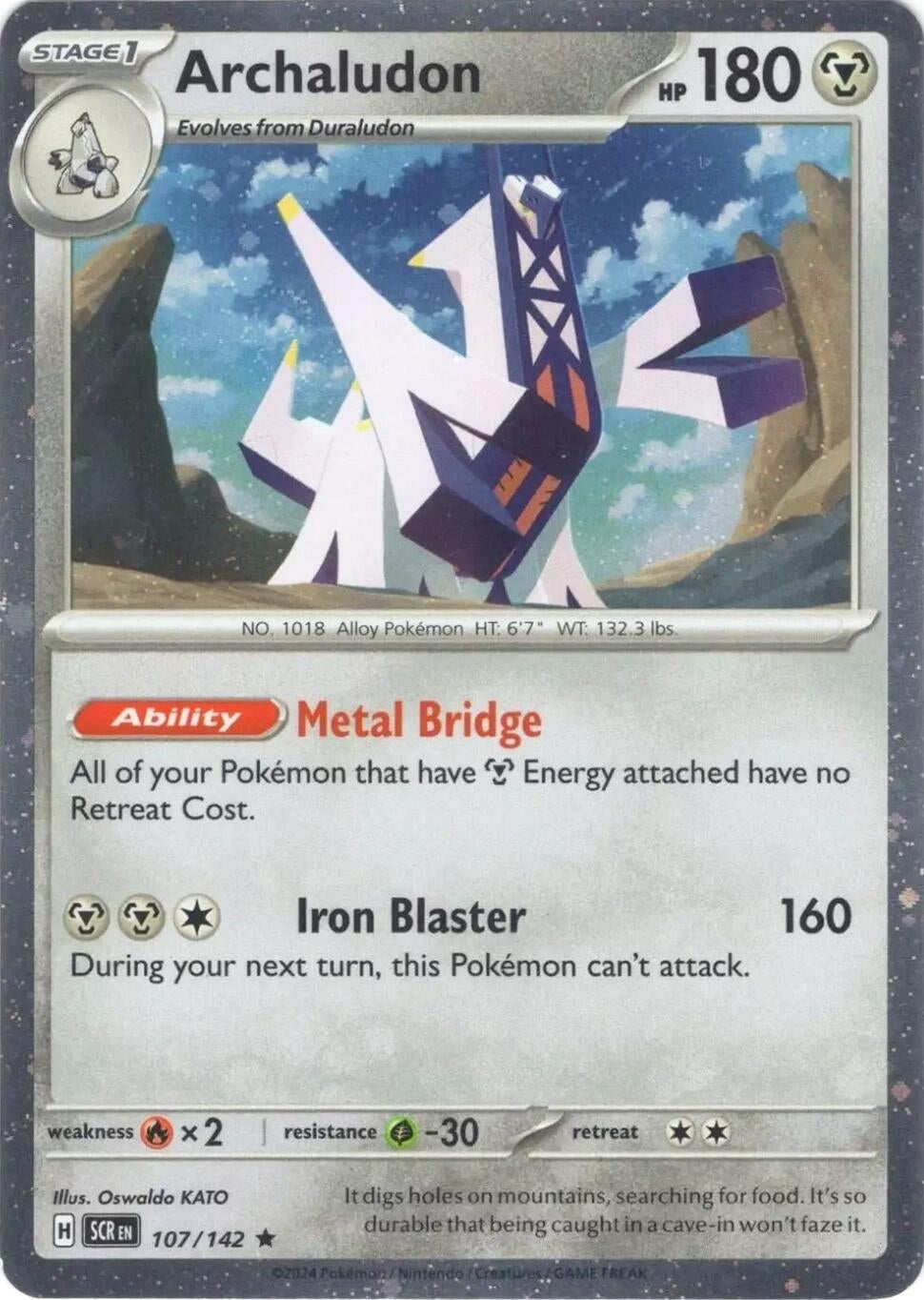 Image for Archaludon - 107/142 (Cosmos Holo) (107/142) [Miscellaneous Cards & Products] - Pokemon