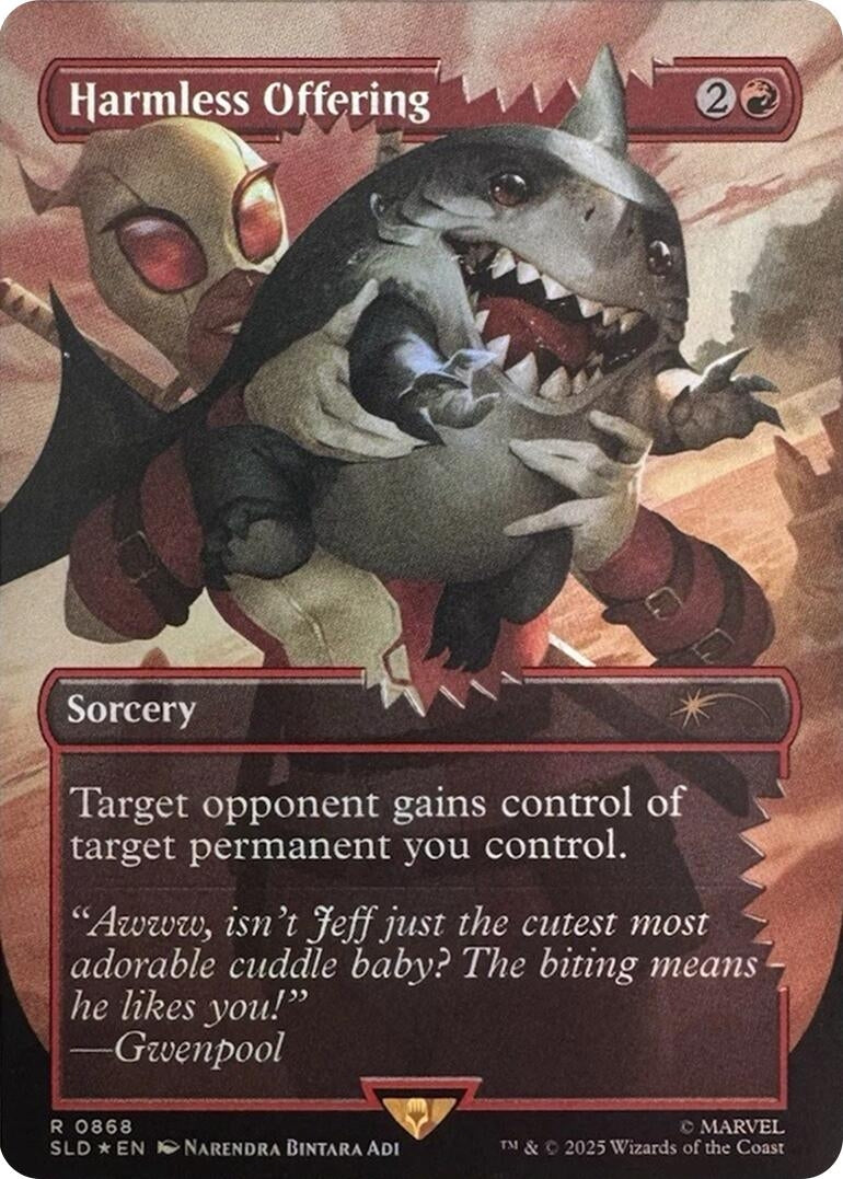 Image for Harmless Offering (Rainbow Foil) (868) [Secret Lair Drop Series] - Magic: The Gathering