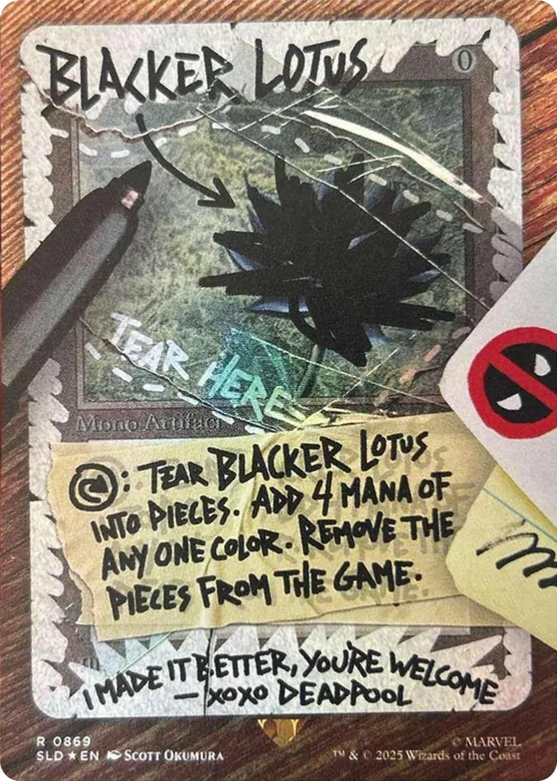 Image for Blacker Lotus (Rainbow Foil) (869) [Secret Lair Drop Series] - Magic: The Gathering