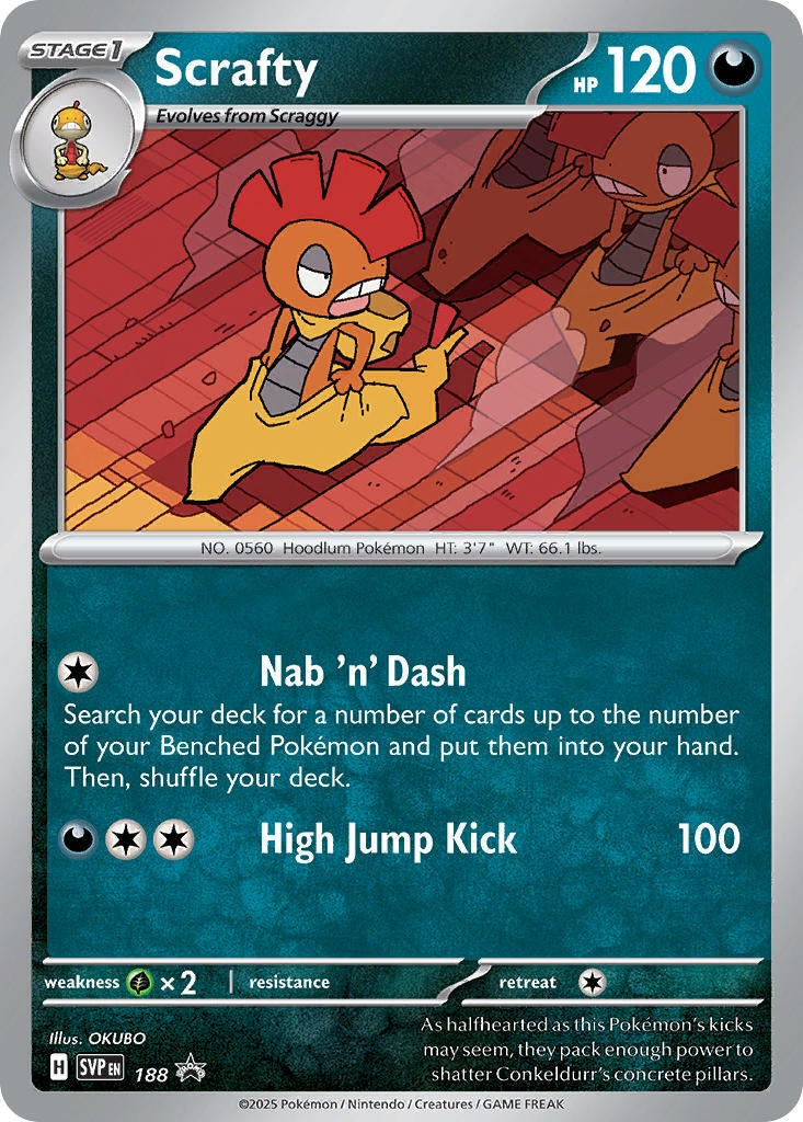 Image for Scrafty - 188 (Cosmos Holo) (188) [SV: Scarlet & Violet Promo Cards] - Pokemon