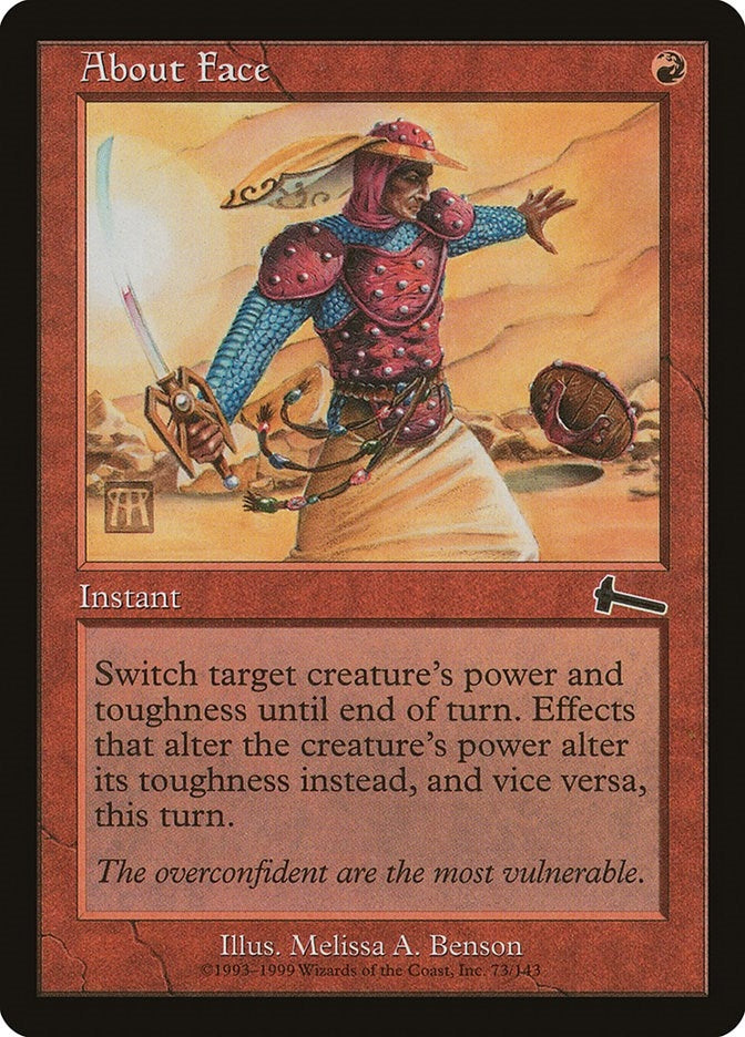 Image for About Face (73) [Urza's Legacy] - Magic: The Gathering