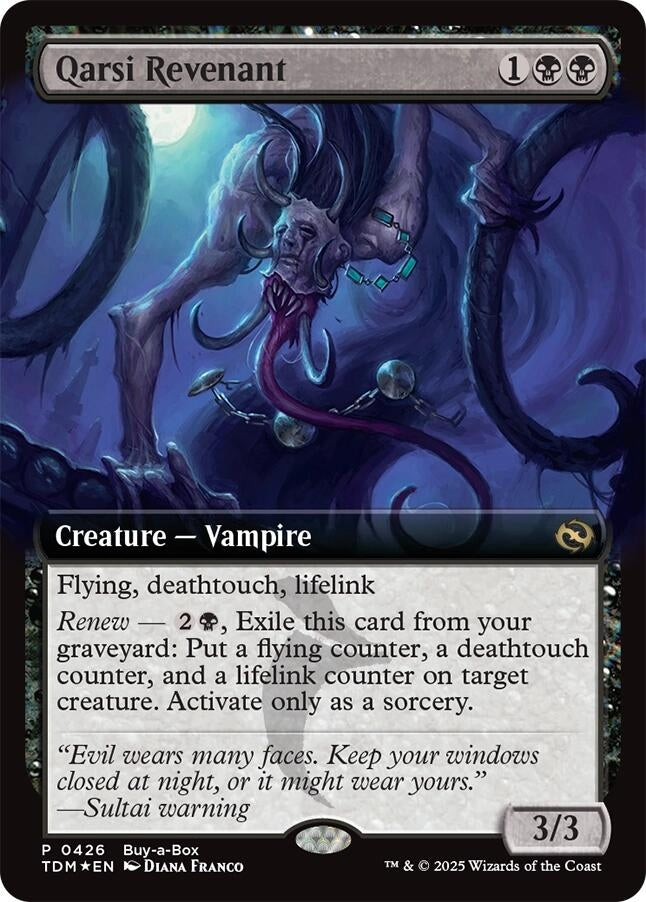 Image for Qarsi Revenant (Extended Art) (426) [Buy-A-Box Promos] - Magic: The Gathering