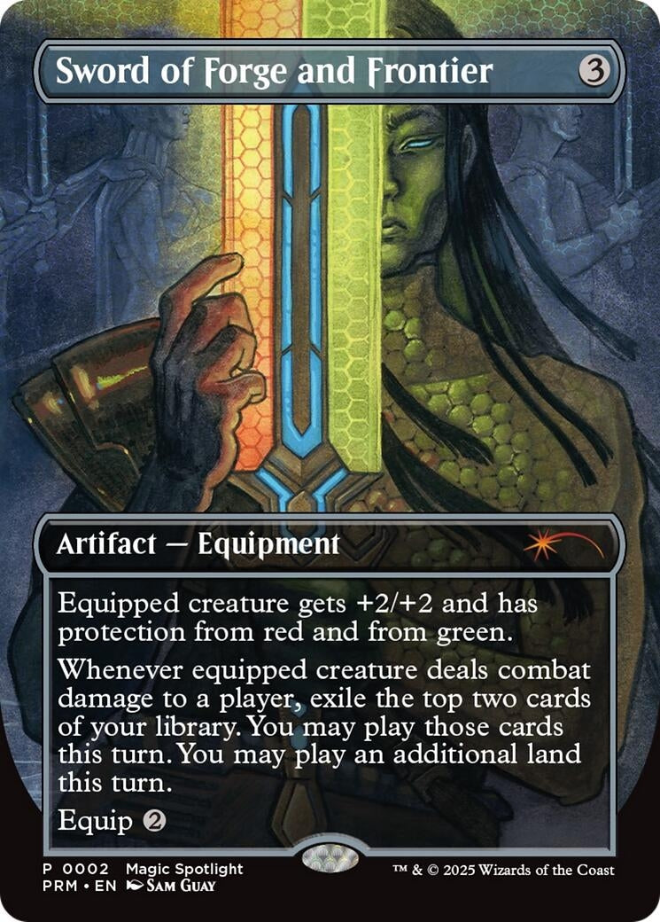 Image for Sword of Forge and Frontier (Borderless) (2) [Unique and Miscellaneous Promos] - Magic: The Gathering