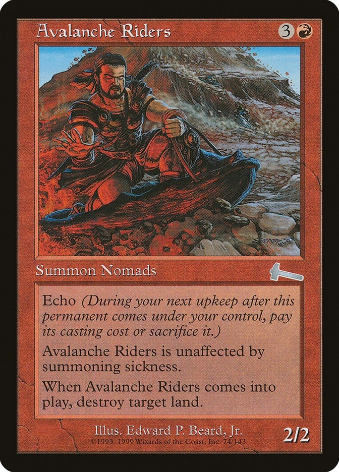 Image for Avalanche Riders (74) [Urza's Legacy] - Magic: The Gathering