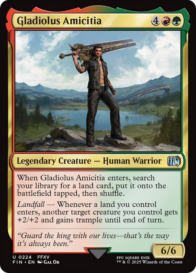 Image for Gladiolus Amicitia (224) [FINAL FANTASY] - Magic: The Gathering