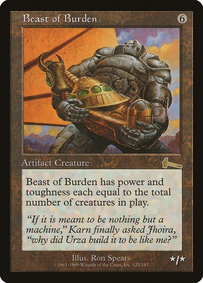 Image for Beast of Burden (122) [Urza's Legacy] - Magic: The Gathering
