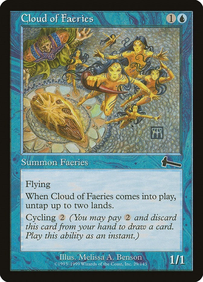 Image for Cloud of Faeries (29) [Urza's Legacy] - Magic: The Gathering