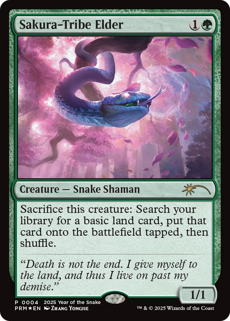 Image for Sakura-Tribe Elder (Year of the Snake 2025) (4) [Standard Showdown Promos] - Magic: The Gathering