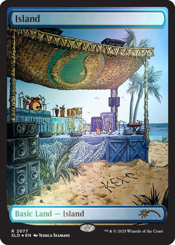 Image for Island (2077) (Rainbow Foil) (2077) [Secret Lair Drop Series] - Magic: The Gathering