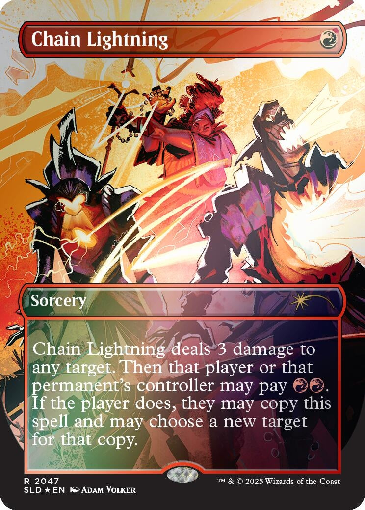 Image for Chain Lightning (2047) (Rainbow Foil) (2047) [Secret Lair Drop Series] - Magic: The Gathering