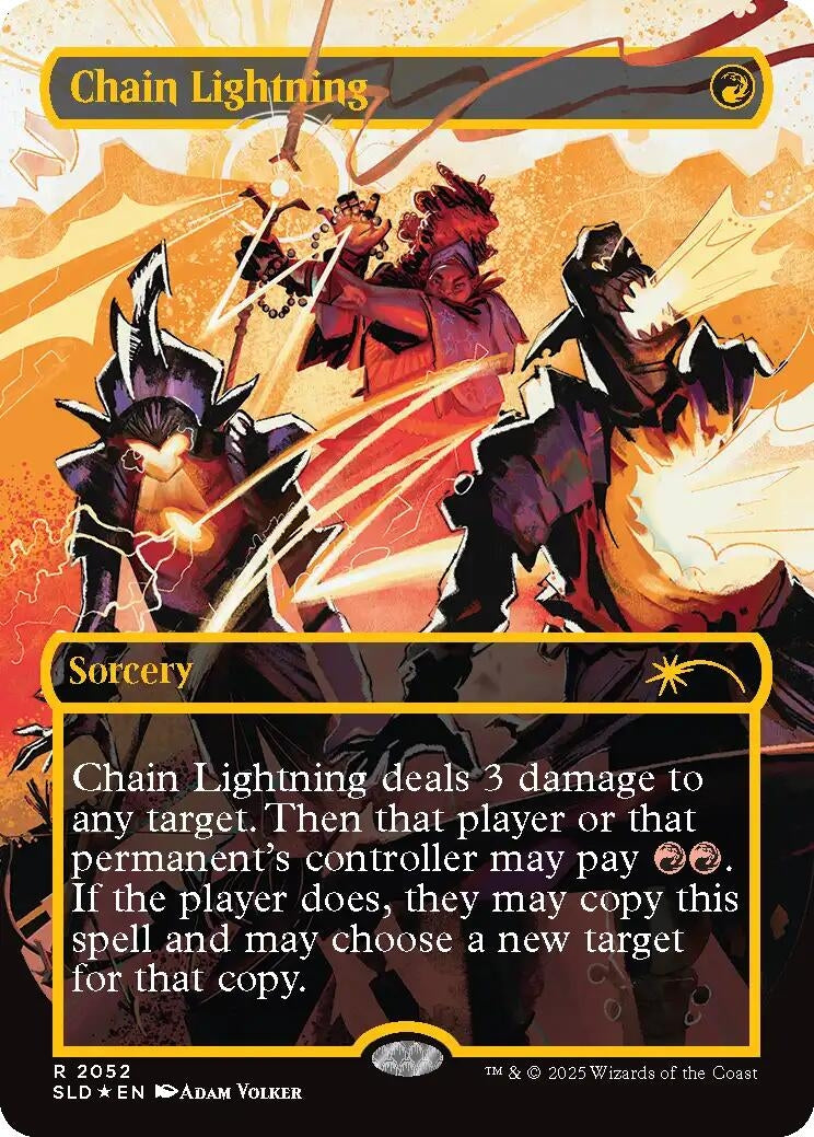 Image for Chain Lightning (2052) (Raised Foil) (2052) [Secret Lair Drop Series] - Magic: The Gathering