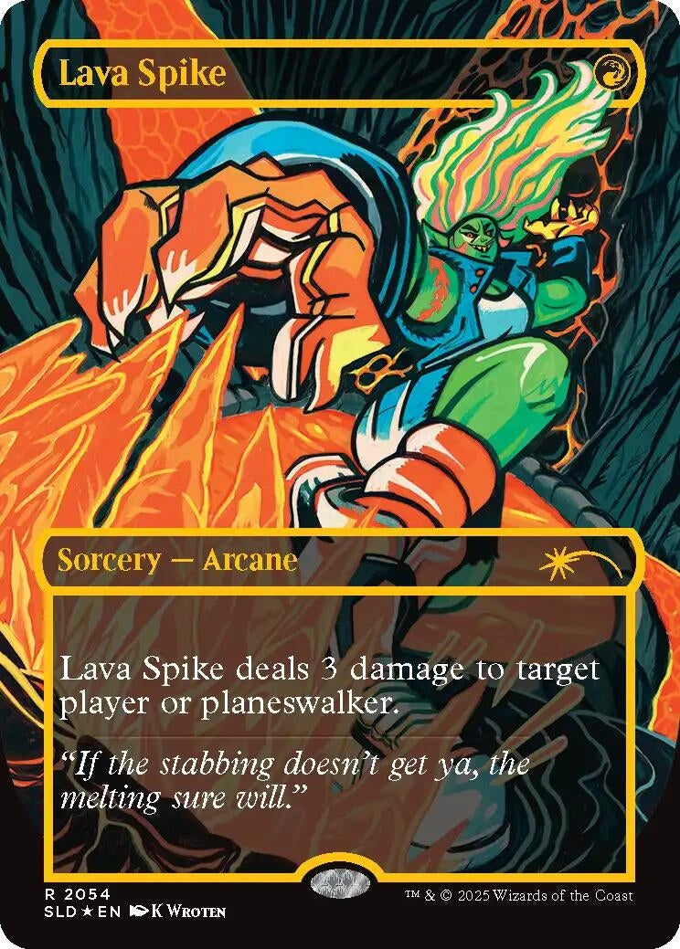 Image for Lava Spike (2054) (Raised Foil) (2054) [Secret Lair Drop Series] - Magic: The Gathering
