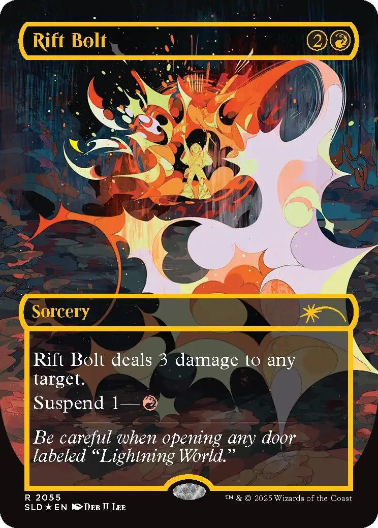 Image for Rift Bolt (2055) (Raised Foil) (2055) [Secret Lair Drop Series] - Magic: The Gathering