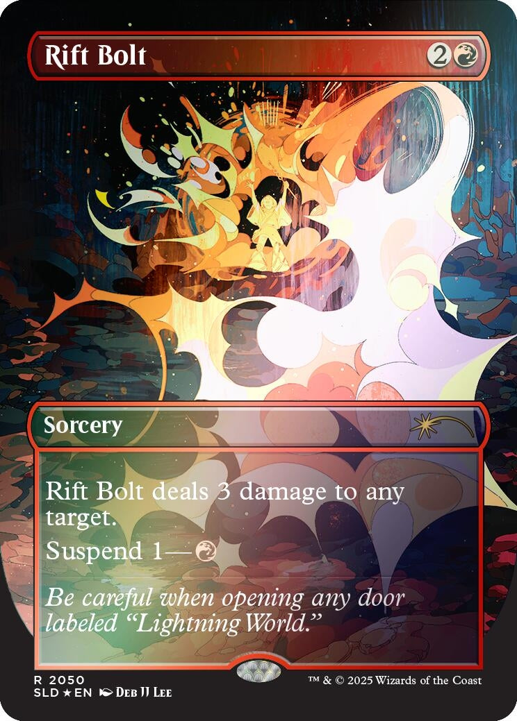 Image for Rift Bolt (2050) (Rainbow Foil) (2050) [Secret Lair Drop Series] - Magic: The Gathering
