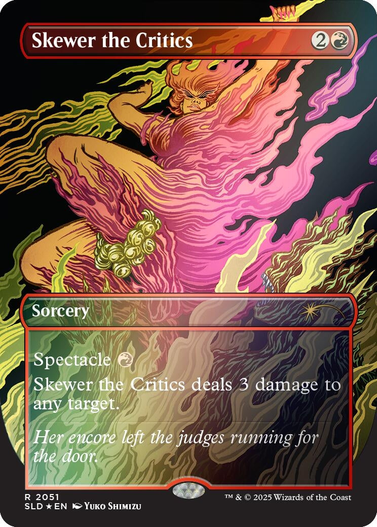Image for Skewer the Critics (2051) (Rainbow Foil) (2051) [Secret Lair Drop Series] - Magic: The Gathering
