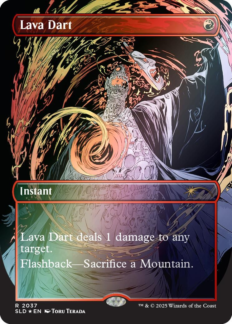 Image for Lava Dart (Rainbow Foil) (2037) [Secret Lair Drop Series] - Magic: The Gathering