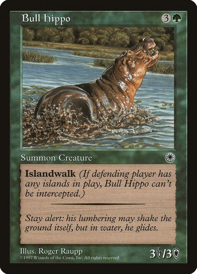 Image for Bull Hippo (Flavor Text) [Portal] - Magic: The Gathering