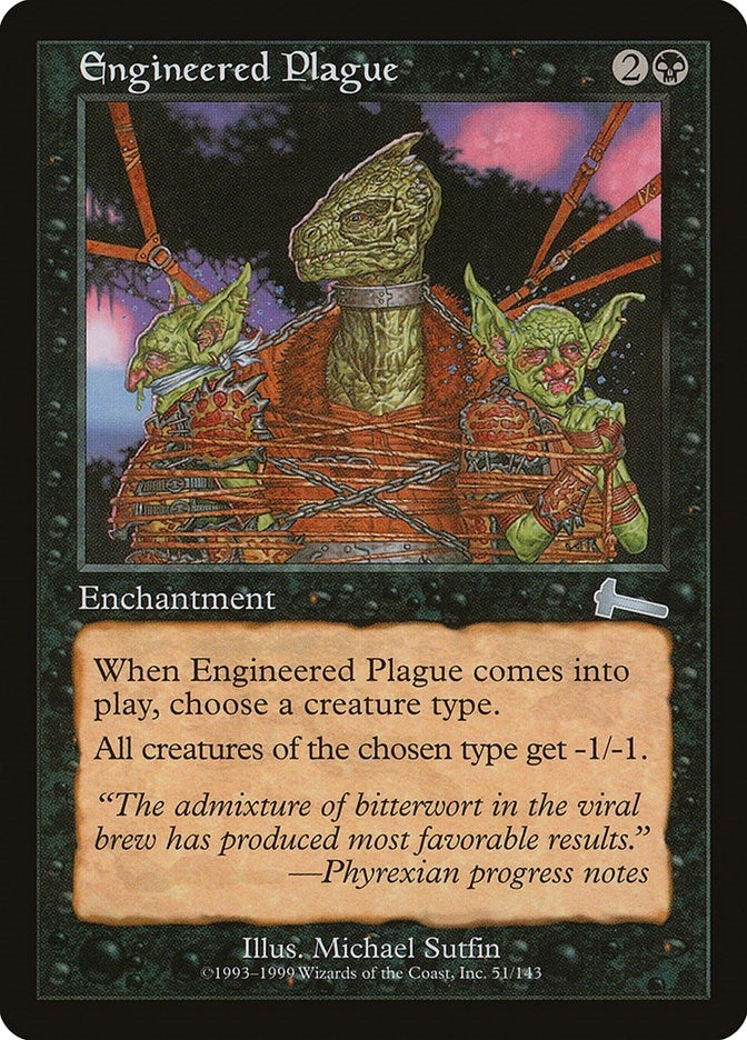 Image for Engineered Plague (51) [Urza's Legacy] - Magic: The Gathering