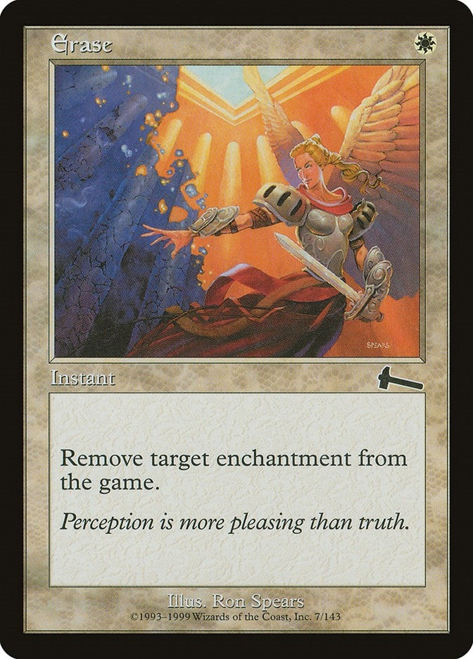 Image for Erase (7) [Urza's Legacy] - Magic: The Gathering