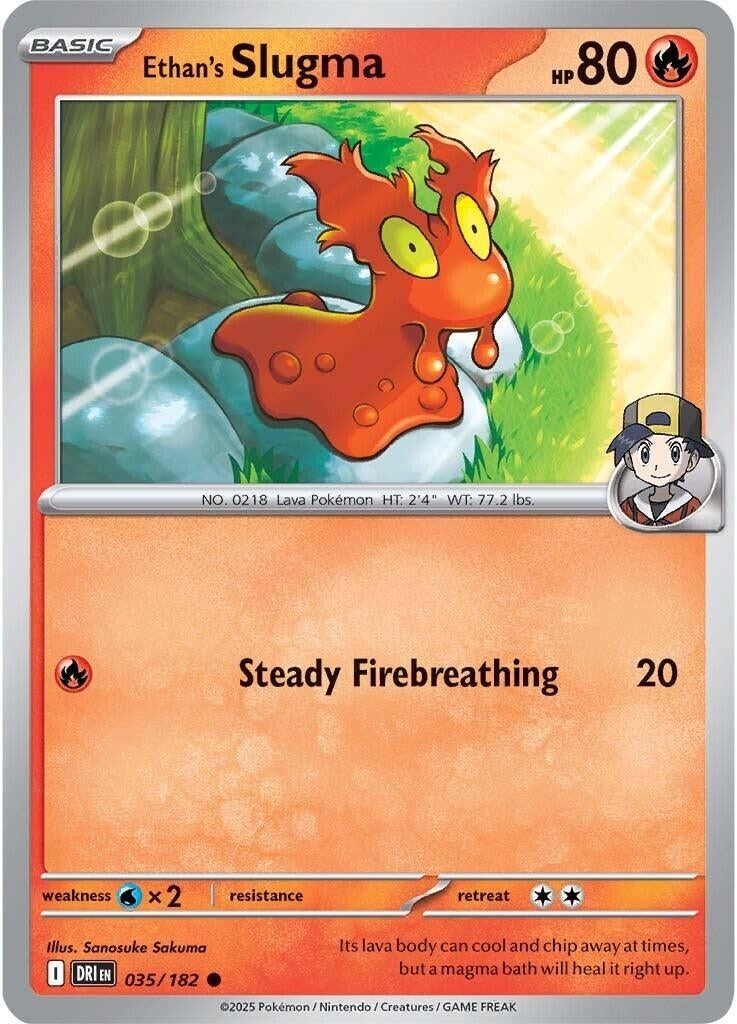 Image for Ethan's Slugma (035/182) [SV10: Destined Rivals] - Pokemon