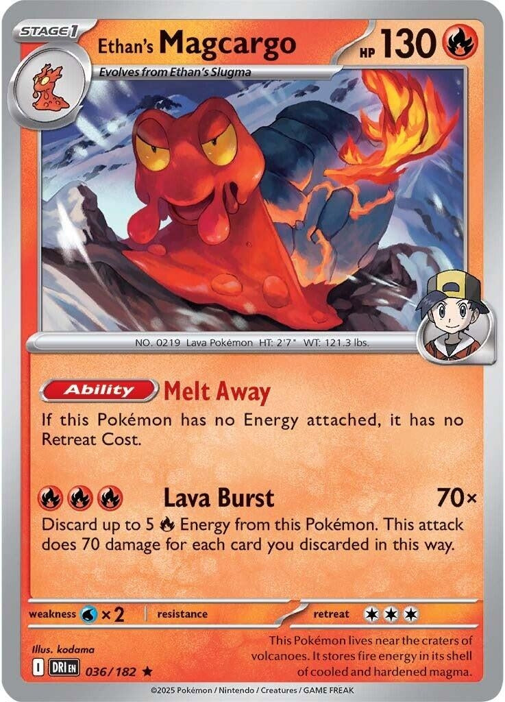 Image for Ethan's Magcargo (036/182) [SV10: Destined Rivals] - Pokemon