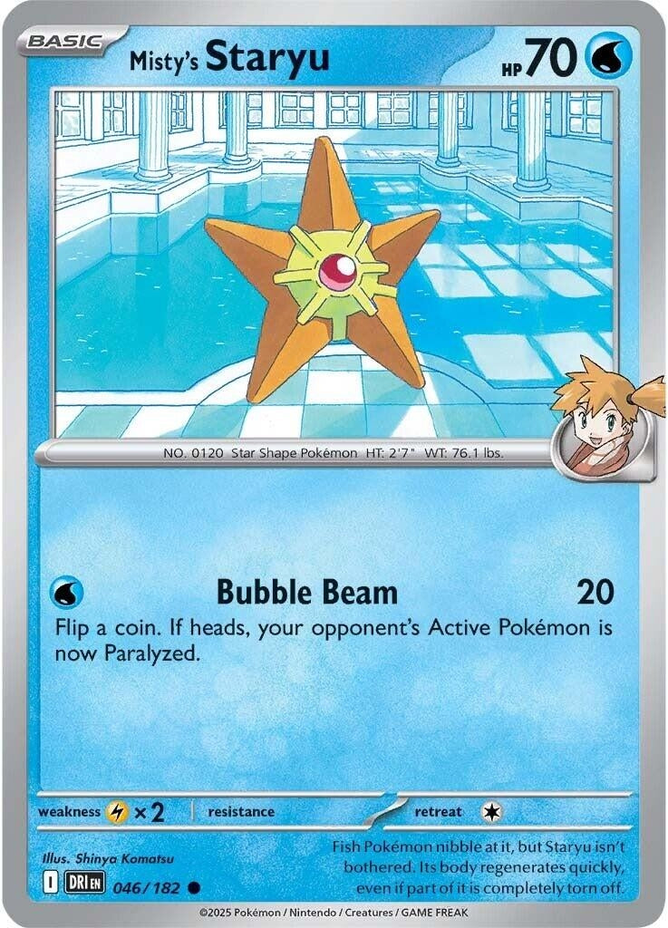 Image for Misty's Staryu (046/180) [SV10: Destined Rivals] - Pokemon