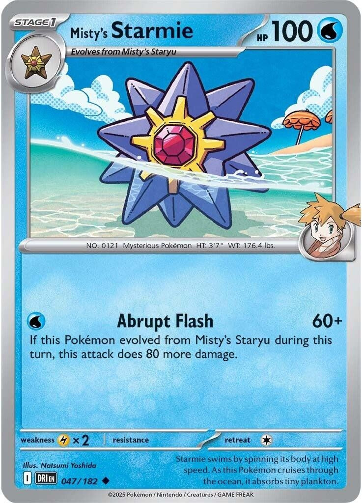 Image for Misty's Starmie (047/182) [SV10: Destined Rivals] - Pokemon