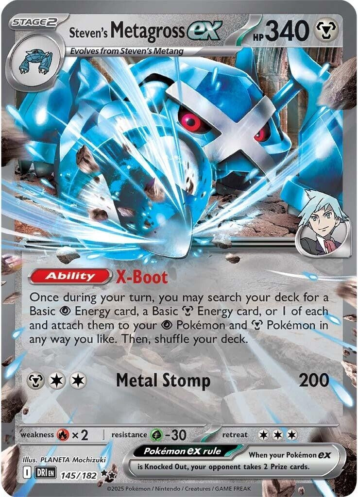 Image for Steven's Metagross ex (145/182) [SV10: Destined Rivals] - Pokemon