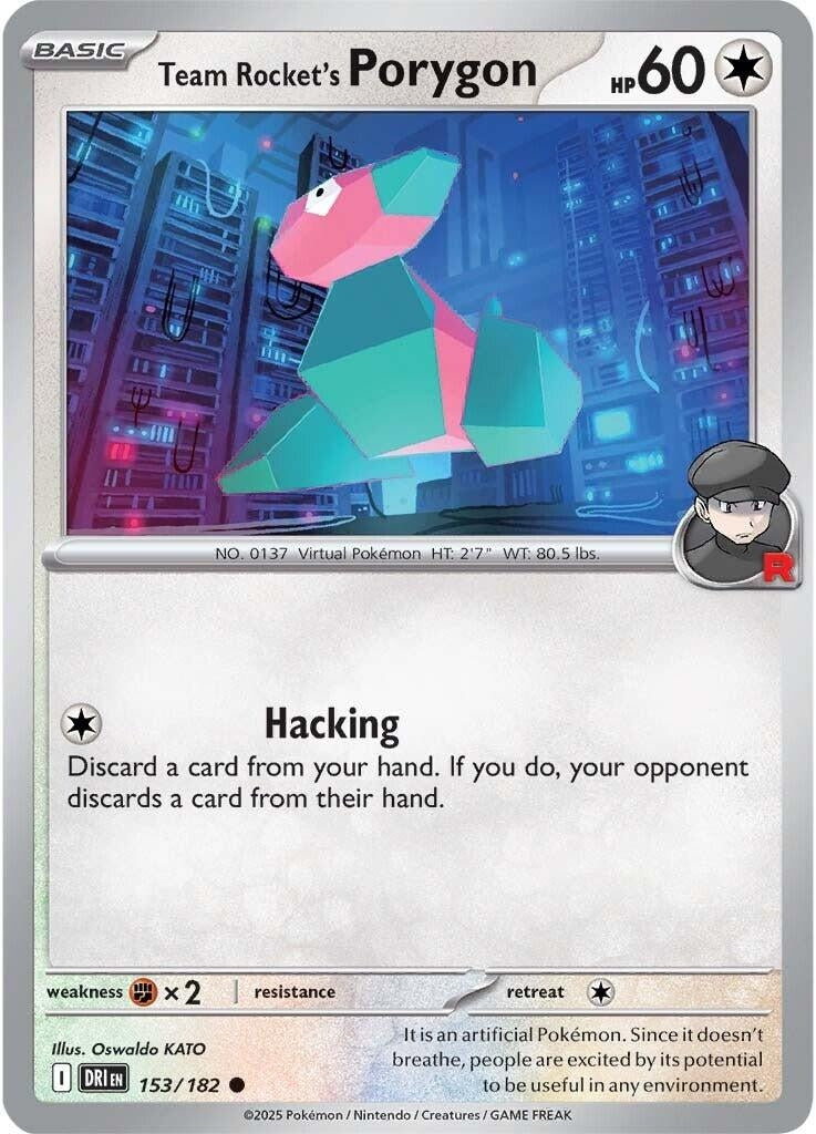 Image for Team Rocket's Porygon (153/182) [SV10: Destined Rivals] - Pokemon