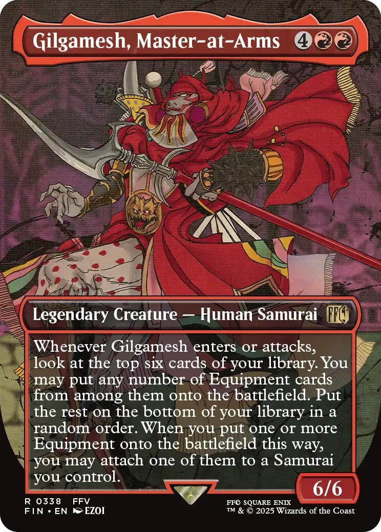 Image for Gilgamesh, Master-at-Arms (Borderless) (338) [FINAL FANTASY] - Magic: The Gathering