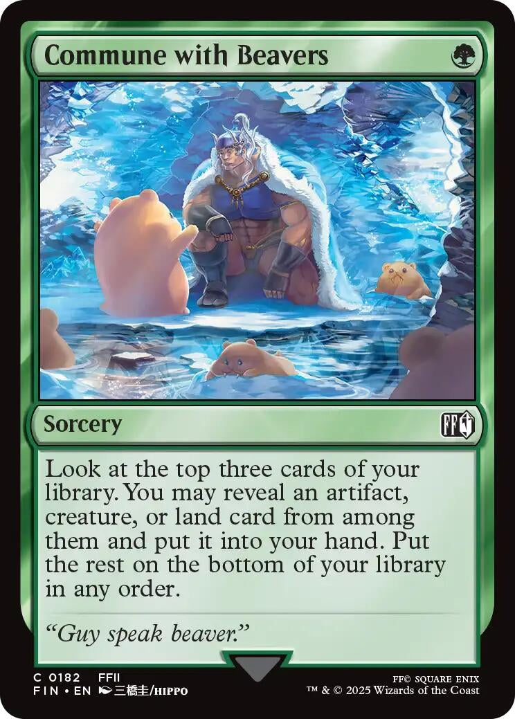 Image for Commune with Beavers (182) [FINAL FANTASY] - Magic: The Gathering